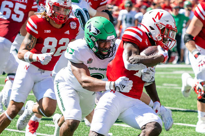 Anthony Grant run 2022 Nebraska vs North Dakota USATSI_18981348